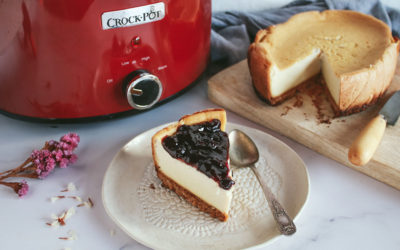 Tarta de queso vegana en Crock Pot