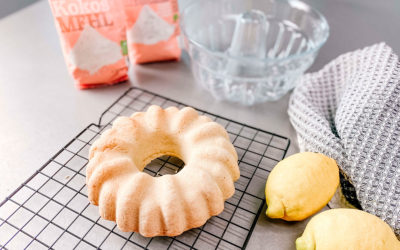 Bundt cake sin gluten de limón con harina de coco