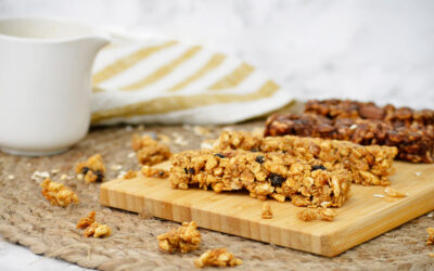 Barritas de avena y arroz inflado