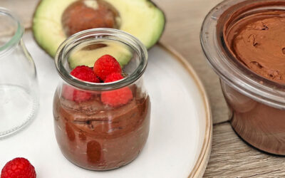 Mousse de chocolate y aguacate