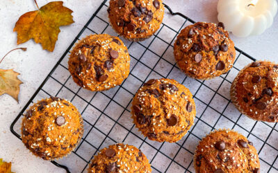 Muffins de calabaza y chocolate