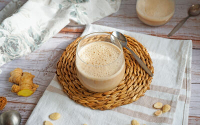 Chai latte con bebida de almendras