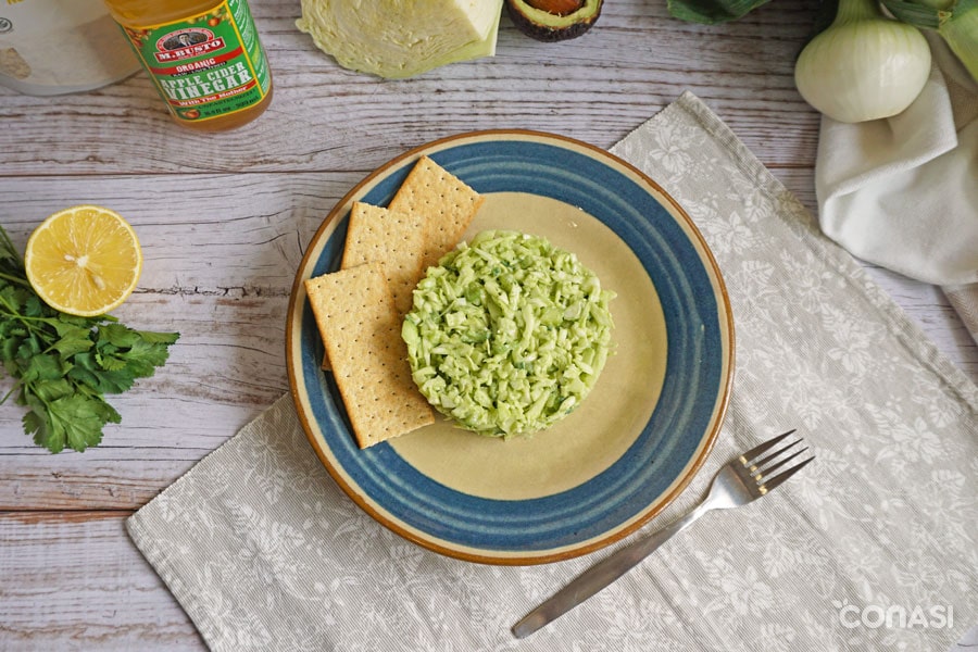 ensalada green goddess salad desde arriba