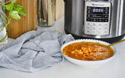 Potaje de alubias estofadas con verduras