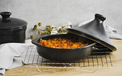 Tajine de verduras y garbanzos con harissa