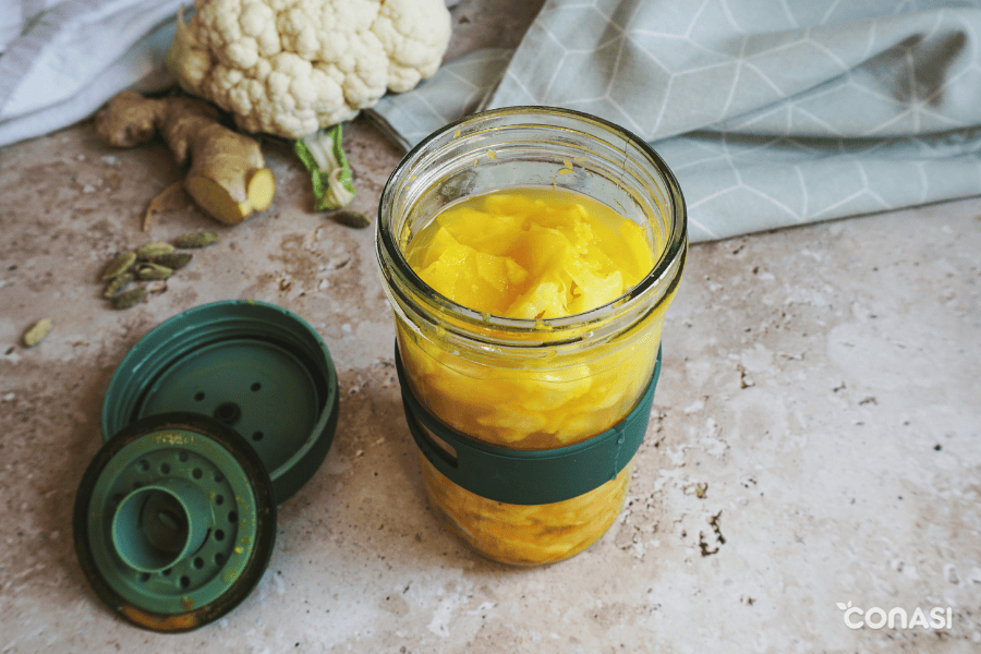 coliflor fermentada lista coliflor fermentada lista