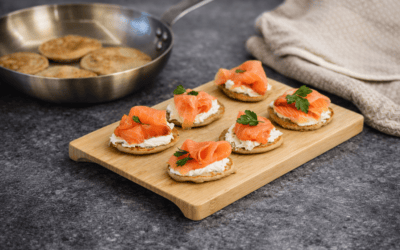Cómo hacer blinis sin gluten