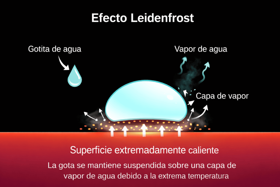 efecto Leidenfrost en las sartenes de acero inoxidable efecto Leidenfrost en las sartenes de acero inoxidable