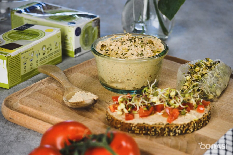 levadura nutricional en paté de germinados y tofu levadura nutricional en paté de germinados y tofu