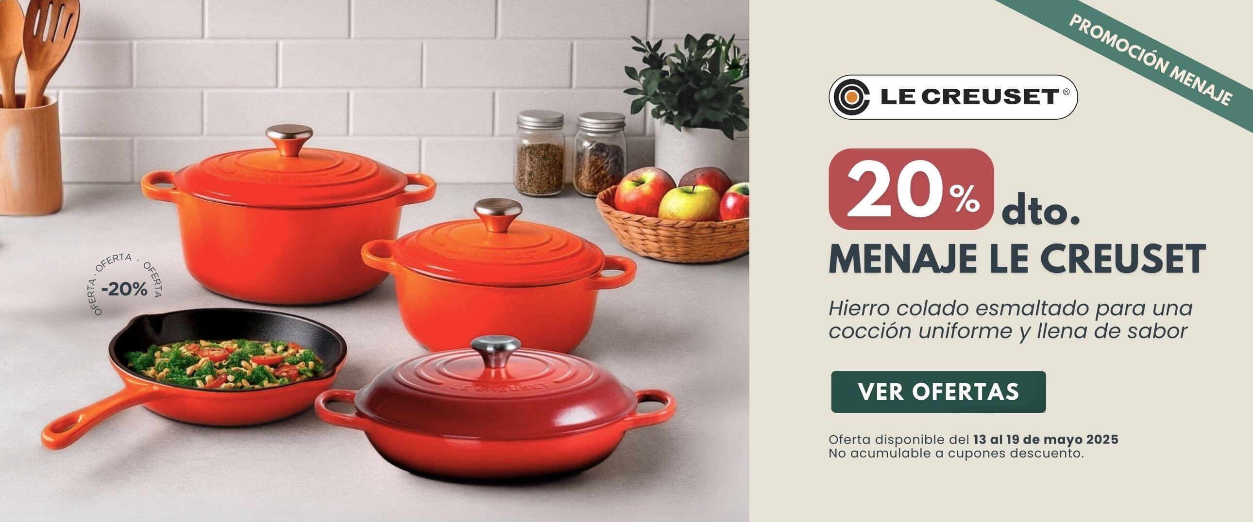 ofertas menaje le creuset