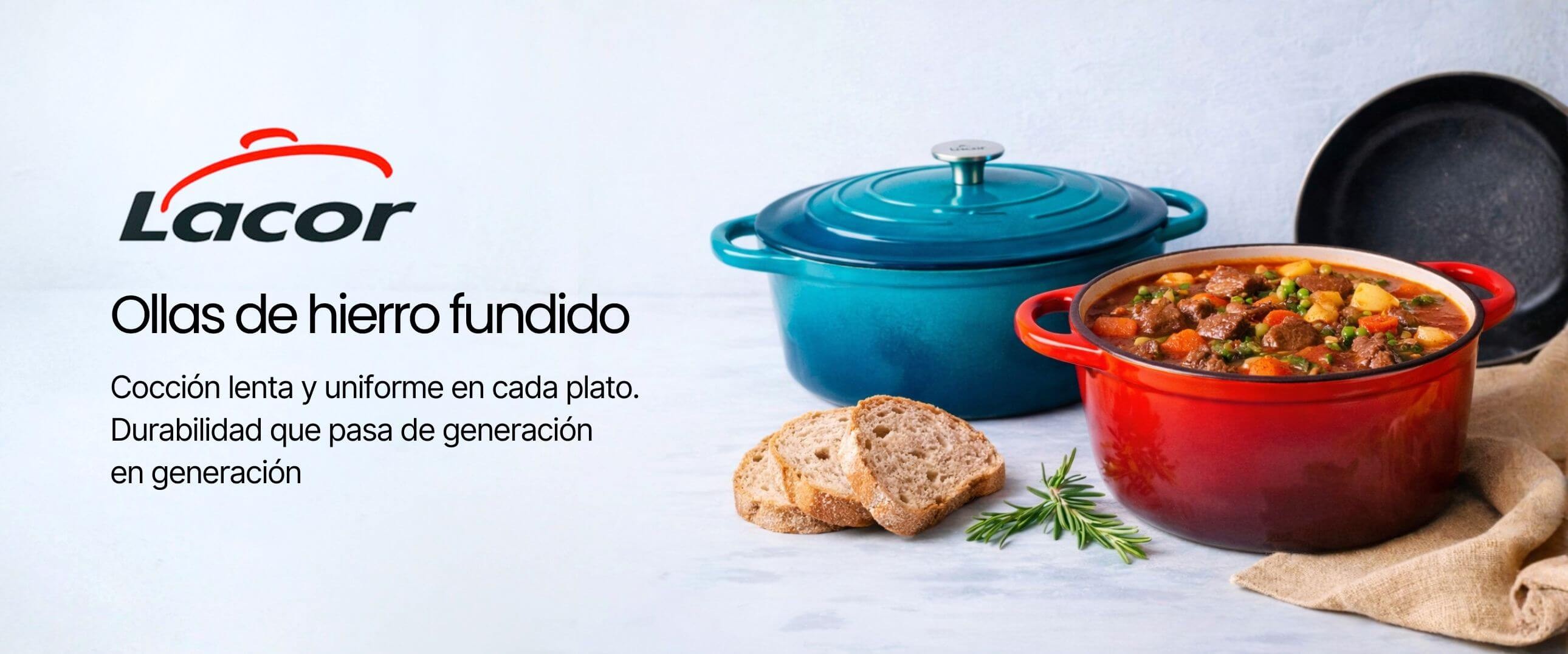 cocotte hierro fundido lacor